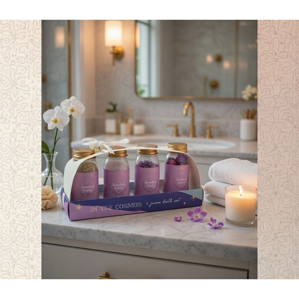 Ulta In The Cosmos 6 PC. Bath Set-Bath Salts, Fizz Powder,Drops & Confetti New❤️